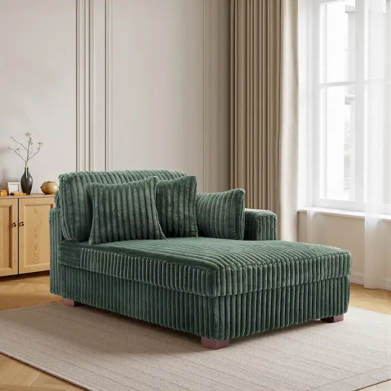 Canapé d'angle droit surdimensionné, flanelle de coton, pieds en bois massif, capacité de 180 kg