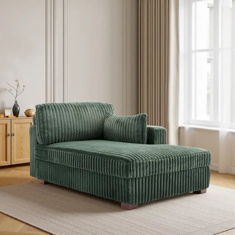 Canapé d'angle droit surdimensionné, flanelle de coton, pieds en bois massif, capacité de 180 kg