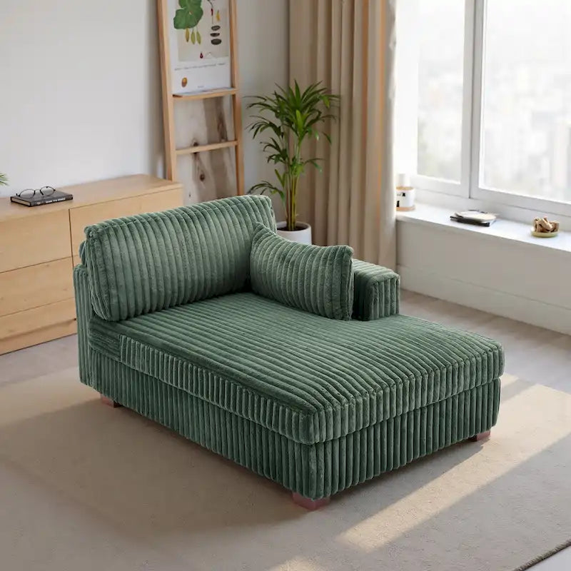 Canapé d'angle droit surdimensionné, flanelle de coton, pieds en bois massif, capacité de 180 kg