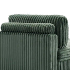 Canapé d'angle droit surdimensionné, flanelle de coton, pieds en bois massif, capacité de 180 kg