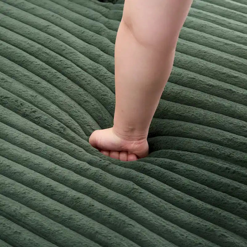 Canapé d'angle droit surdimensionné, flanelle de coton, pieds en bois massif, capacité de 180 kg