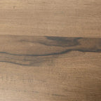 Table de salle à manger rectangulaire de 87 pouces, Bois de manguier massif brun rustique, Charme industriel