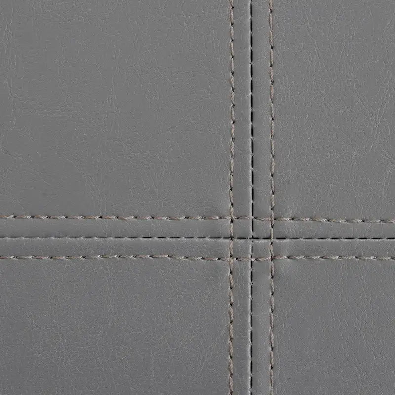 Banc de rangement pliable capitonné – Gris acier, siège facile à soulever, se plie à plat