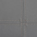 Banc de rangement pliable capitonné – Gris acier, siège facile à soulever, se plie à plat