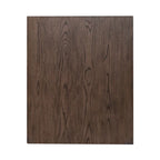 Meuble de rangement étroit à 4 tiroirs, style contemporain, cadre en acier et finition grain de bois