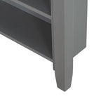 Meuble de rangement étroit à 4 tiroirs, style contemporain, cadre en acier et finition grain de bois