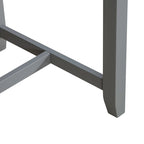 Meuble de rangement étroit à 4 tiroirs, style contemporain, cadre en acier et finition grain de bois