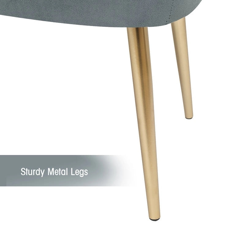 Banc repose-pieds en velours avec pieds en métal doré, capacité de 181 kg, entrée et chambre à coucher