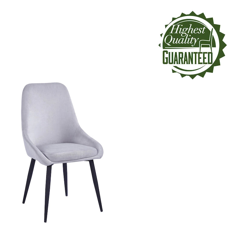 Lot de 2 chaises de salle à manger en velours, pieds en acier, confortables et offrant un bon maintien