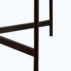 Table basse ronde avec base en métal croisée, plateau en MDF, conception KD Thread, capacité de 100 kg