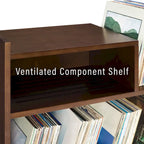 Meuble tourne-disque avec rangement à feuillets, peut contenir 200 disques, style Mid-Century