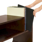 Meuble tourne-disque avec rangement à feuillets, peut contenir 200 disques, style Mid-Century