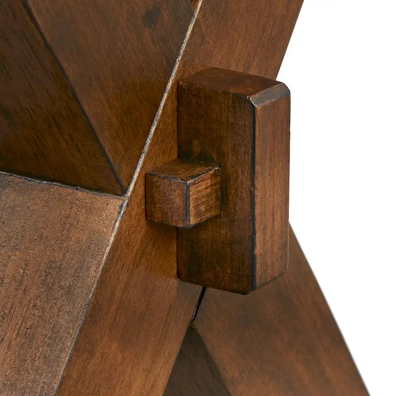 Ensemble de salle à manger de style ferme 6 pièces en bois d'hévéa massif avec banc, fini noyer, style à bords naturels
