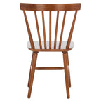 Lot de 2 chaises de salle à manger Spindle Farmhouse, en bois d'hévéa, 51x51x84 cm