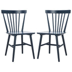 Lot de 2 chaises de salle à manger Spindle Farmhouse, en bois d'hévéa, 51x51x84 cm