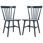 Lot de 2 chaises de salle à manger Spindle Farmhouse, en bois d'hévéa, 51x51x84 cm
