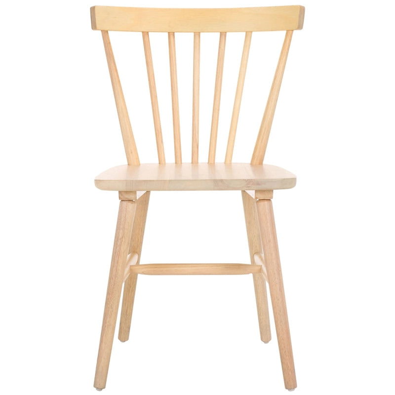 Lot de 2 chaises de salle à manger Spindle Farmhouse, en bois d'hévéa, 51x51x84 cm