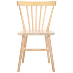Lot de 2 chaises de salle à manger Spindle Farmhouse, en bois d'hévéa, 51x51x84 cm