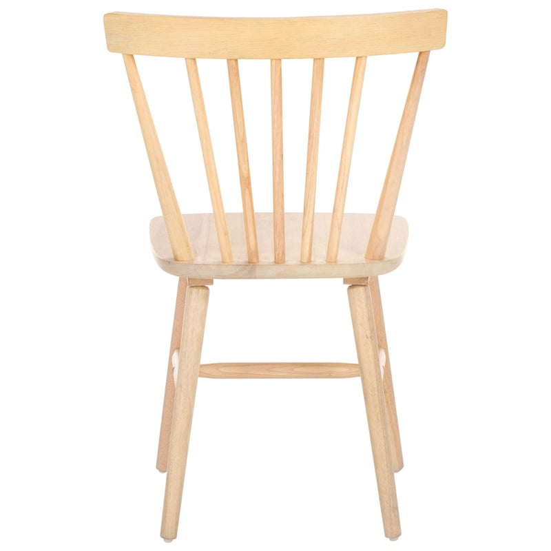 Lot de 2 chaises de salle à manger Spindle Farmhouse, en bois d'hévéa, 51x51x84 cm
