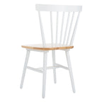 Lot de 2 chaises de salle à manger Spindle Farmhouse, en bois d'hévéa, 51x51x84 cm