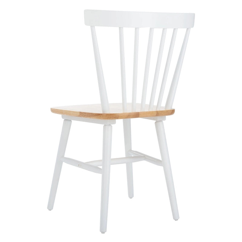 Lot de 2 chaises de salle à manger Spindle Farmhouse, en bois d'hévéa, 51x51x84 cm