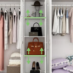 Ensemble armoire combinée double 78,7 H – L'élégance alliée à l'utilité
