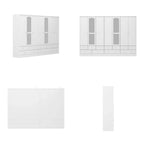 Ensemble armoire combinée double 78,7 H – L'élégance alliée à l'utilité