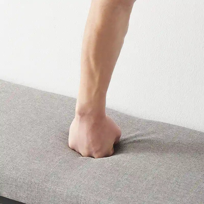 Banc de rangement pour chaussures d'entrée, cadre en métal doré, siège multifonctionnel