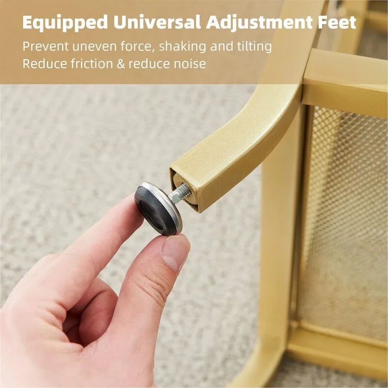 Banc de rangement pour chaussures d'entrée, cadre en métal doré, siège multifonctionnel