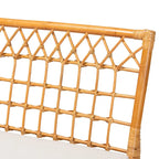 Banc de salle à manger en rotin miel style bohème moderne – Fabriqué à la main en Indonésie