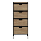 Tabouret de comptoir industriel de 25 po de style champêtre, siège en similicuir blanc, cadre en acier et dossier en bois.