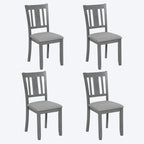 Lot de 4 chaises de salle à manger hauteur comptoir avec sièges rembourrés