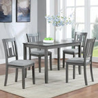 Lot de 4 chaises de salle à manger hauteur comptoir avec sièges rembourrés